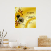 クリスチャンの聖なる書物、 経典花ポスター ポスター (キッチン)