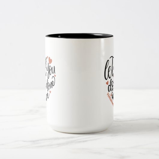 クリスチャンの聖句✝️愛で全てをするようにしなさい ツートーンマグカップ (中央)