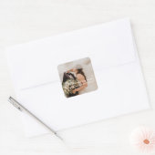 クリスチャンの聖書の結婚式の写真 スクエアシール (封筒)