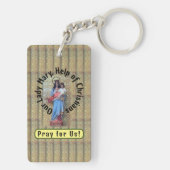 クリスチャンの聖母救済マリー キーホルダー (裏面)