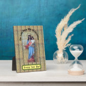 クリスチャンの聖母救済マリー フォトプラーク (側面)