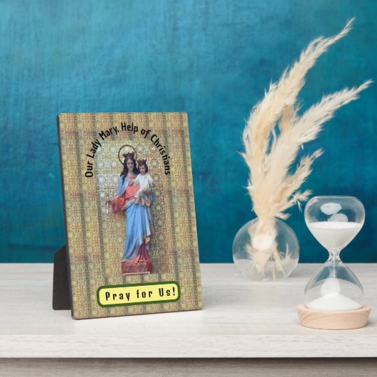 クリスチャンの聖母救済マリー フォトプラーク (側面)