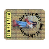 クリスチャンの聖母救済マリー マグネット (横)