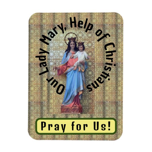 クリスチャンの聖母救済マリー マグネット (縦)