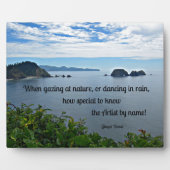 クリスチャンの自然引用文 フォトプラーク (正面)