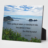 クリスチャンの自然引用文 フォトプラーク (側面)