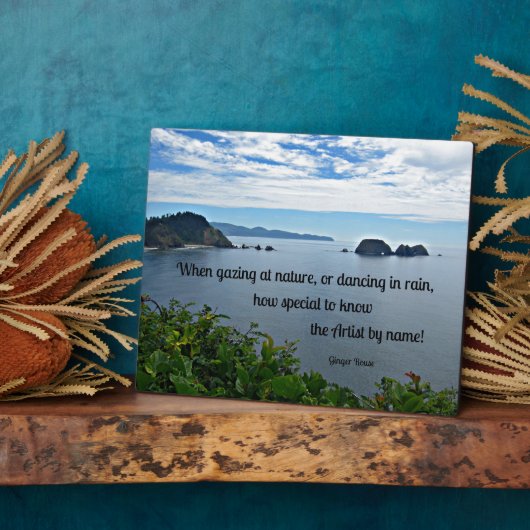 クリスチャンの自然引用文 フォトプラーク (側面)