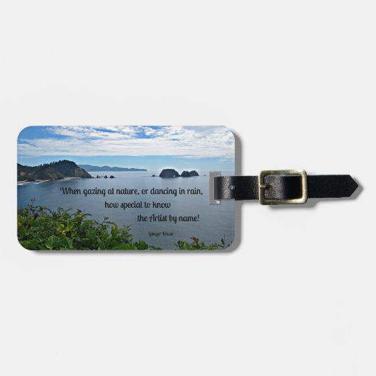 クリスチャンの自然引用文 ラゲッジタグ (正面横)