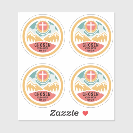 クリスチャンの若者 シール (シート)