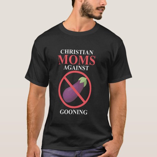 クリスチャンの衣服に反対するママ Tシャツ (正面)