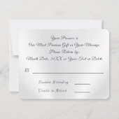 クリスチャンの記念日または結婚式の返信カード 招待状 (裏面)