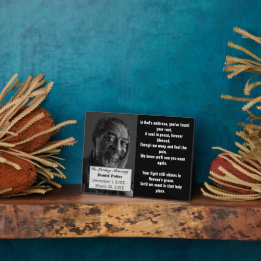 クリスチャンの詩 父の写真 追悼式 記念品 フォトプラーク