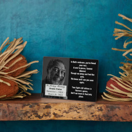 クリスチャンの詩 父の写真 追悼式 記念品 フォトプラーク