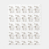 クリスチャンの賛美歌；アメージンググレース引用文 フリースブランケット (正面)