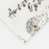 クリスチャンの賛美歌;アメージンググレース引用文 フリースブランケット (角)