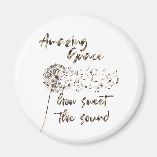 クリスチャンの賛美歌;アメージンググレース引用文 マグネット (正面)