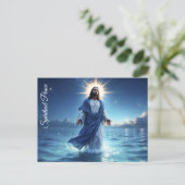 クリスチャンの輝く芸術イエス・キリスト信仰は芸術を願う ポストカード (スタンド正面)