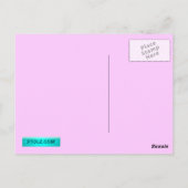 クリスチャンの魚の記号の学校 – ピンク ポストカード (裏面)