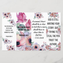 クリスチャンの4つのブックマークのセット