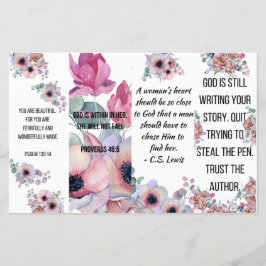 クリスチャンの4つのブックマークのセット