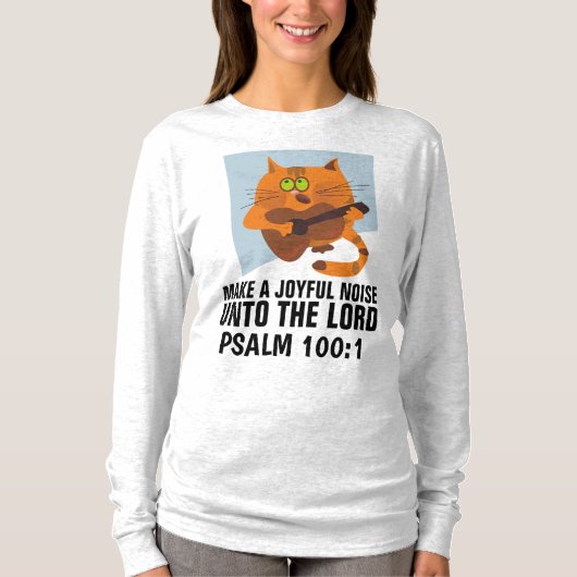 クリスチャンのTシャツが楽しい音を出す Tシャツ (正面)