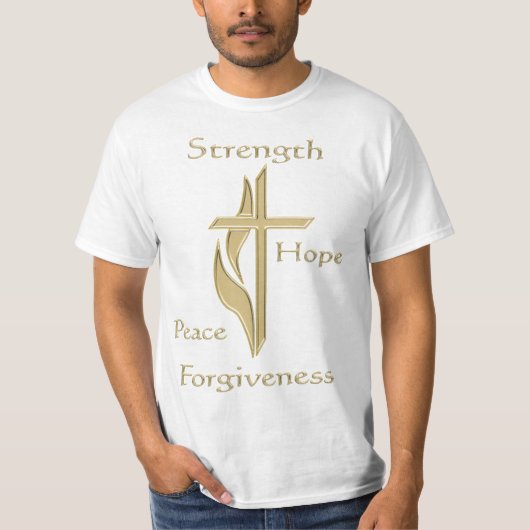 クリスチャンのTシャツの許し Tシャツ (正面)