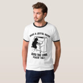 クリスチャンのTシャツを喜ばしく鳴らす Tシャツ (正面フル)