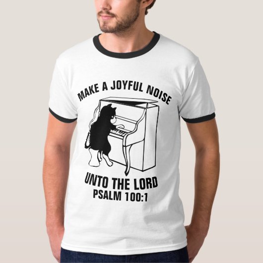 クリスチャンのTシャツを喜ばしく鳴らす Tシャツ (正面)