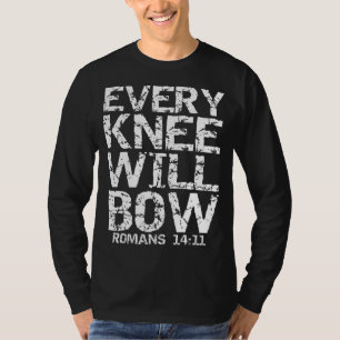 クリスチャンはっきりしたバイブル聖句引用文男性へすべてのクネ Tシャツ
