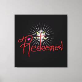 クリスチャンはクロスブラックと「贖われた」 キャンバスプリント