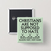 クリスチャンはホッケーを嫌うべきではない 缶バッジ (正面&裏面)