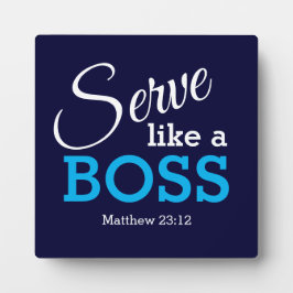 クリスチャンはボスのように働く フォトプラーク