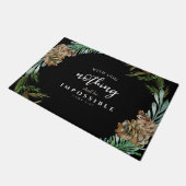 クリスチャンは不可能な黒松 ドアマット (アングル)