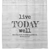 クリスチャンは今日は良く生素朴きる シャワーカーテン (正面)