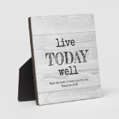 クリスチャンは今日は良く生素朴きる フォトプラーク (正面)