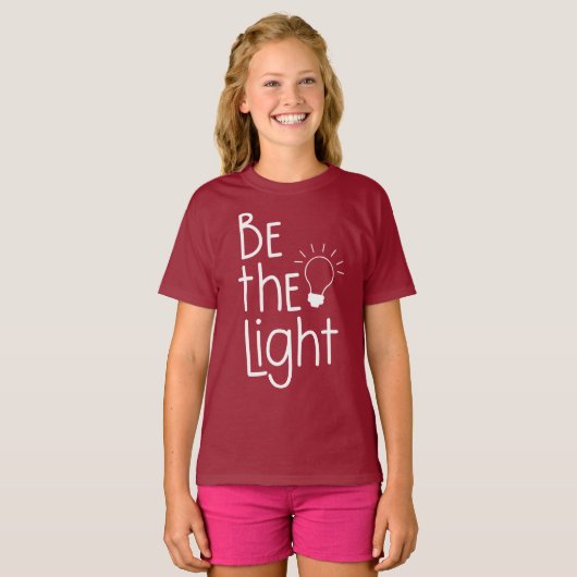 クリスチャンは光を当ておもしろいる感動的 Tシャツ (正面フル)