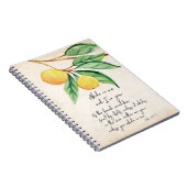 クリスチャンは実り多いオレンジを食べる ノートブック (右側)