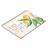 クリスチャンは実り多いオレンジを食べる ノートブック (左側)