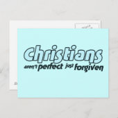クリスチャンは許されるだけでは完璧ではない ポストカード (正面/裏面)