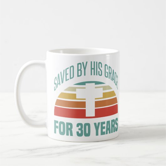 クリスチャンへの30歳の誕生日プレゼント コーヒーマグカップ (左)