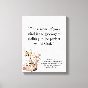 クリスチャンやる気を起こさせるウォールアート（編集可能） キャンバスプリント