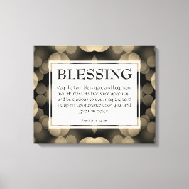 クリスチャンよ、主よ賛美り、6:24-26 キャンバスプリント