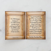 クリスチャンをテーマにした折り畳み誕生日グリーティングカード カード (内部)