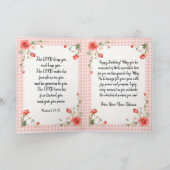 クリスチャンをテーマにした折り畳み誕生日グリーティングカード カード (内部)