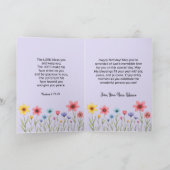 クリスチャンをテーマにした折り畳み誕生日グリーティングカード カード (内部)