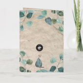 クリスチャンをテーマにした折り畳み誕生日グリーティングカード カード (裏面)