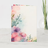 クリスチャンをテーマにした折り畳み誕生日グリーティングカード カード (裏面)