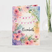 クリスチャンをテーマにした折り畳み誕生日グリーティングカード カード (正面)