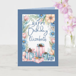 クリスチャンをテーマにした折り畳み誕生日グリーティングカード カード