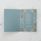 クリスチャンをテーマにした折り畳み誕生日グリーティングカード カード (内部)